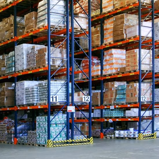 Estante de almacenamiento más utilizado Estante múltiple de logística de estantes de almacén para varias paletas.