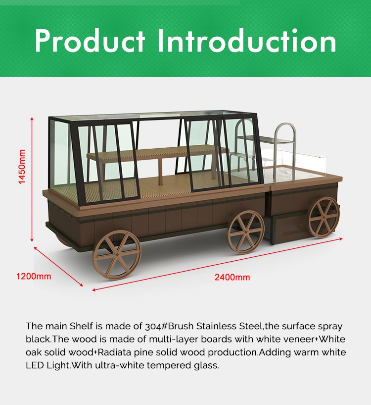 Supermarket Bakery Store Wood Stand Rack for Bread Display