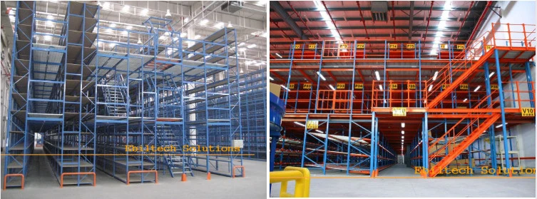 Commercial Adjustable Galvanized Steel Mezzanine Floor Structure From Indonesia Project