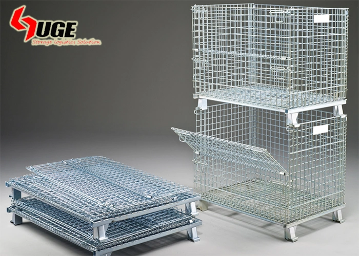 Cheap Wire Mesh Box Cage Metal Bin Storage Container