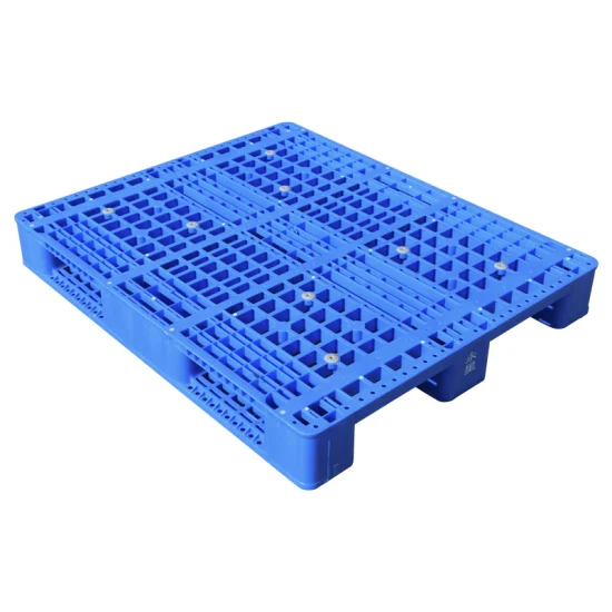 Venta al por mayor OEM Industrial Heavy Duty Almacén reforzado con acero Almacenamiento en rack Entrada de cuatro vías Durable HDPE Euro Paletas de plástico Precio para fabricante/proveedor